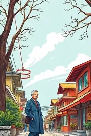 《纸上江湖》封面：宣纸上晕开水墨剑影